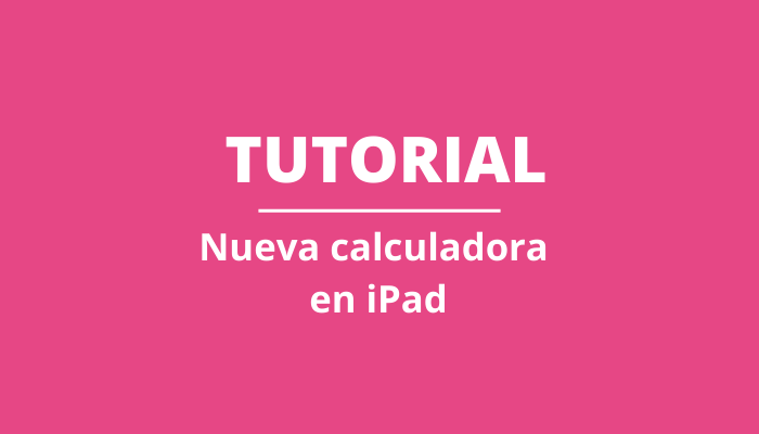 Calculadora en iPad